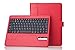 QQ-Tech® Removable Detachable Wireless Bluetooth ABS Keyboard PU Leather Case Tablet Stand for iPad 4, iPad 3 & iPad 2 2nd 3rd 4th Generation (Red)