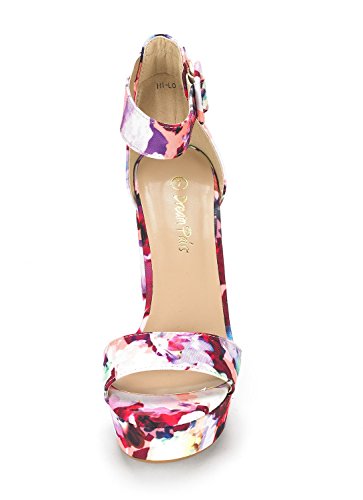 DREAM PAIRS Womens Hi-Lo High Heel Platform Pump