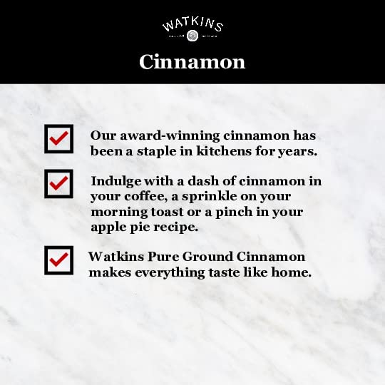 WATKINS GOURMET SPICE TIN, PURE GROUND CINNAMON, 6 OZ. TIN, 1-COUNT