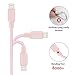 iPad Air Charging Cable, 3 Pack 6FT Novtech Apple Charger Lightning to USB Cable Braided Denim Cord for iPhone 7 Plus 7 6s Plus 6s 6 Plus 6 5s 5c 5 iPad iPod, Pink