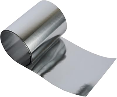 YTGZS Pure Zinc Zn Sheet Plate Foil 0.07mm x 110mm x 1000mm Roll