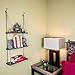 Hanging Wall Shelf - Wood Swing Storage Shelves - Jute Rope Organizer Rack - Rustic Home Decor Bookshelf - Window Plant Shelves - Floating Collectibles Display - Decorative Farmhouse Bookshelves