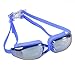 Swimming Goggles, PHELRENA Swim Goggles No Leaking Anti Fog Shatterproof UV Protection, with Silicone Nose Clip Ear Plugs and Protection Case Swim Goggles Suit for Men Women Kids-Best Swim Glasses