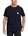 Carhartt Men's Big Force Relaxed Fit Midweight Short-Sleeve Pocket T-Shirt 100410, Navy, Large Tall