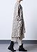 Mordenmiss Women's New Plaid Layers Irregular Hem Dress (Medium, Beige)