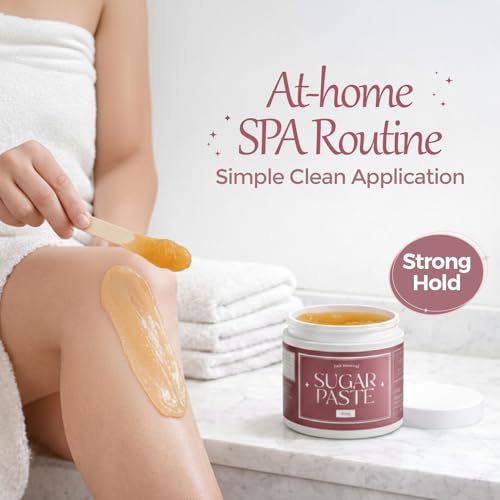 Strong sugar paste - hair removal sugaring for smooth skin - hypoallergenic & for sensitive skin - removes hair from 5mm - 600g