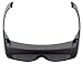 Calabria 3000 Fit Over Safety Glasses Fitover Prescription Eyewear Silver Mirror Men Women Wrap Around Tinted Anti Fog Glare