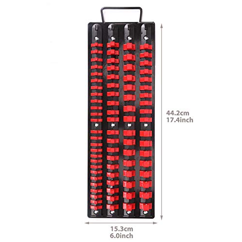3 CASOMAN+80+Piece+Portable+Socket+Organizer