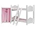 Cinderella USA Doll Bunk Bed with Ladder and Armoire
