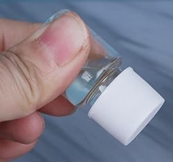 Duehut 10PCS 5ml Plastic Bottles Lab Cylindrical