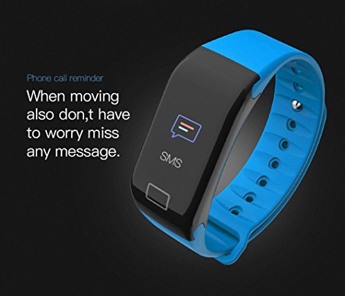 Fitness Tracker,Boofab F1 Color screen Smart Watch Activity Tracker Heart Rate Monitor Sleep Tracker Pedometer Calorie Counter Sports Watch Bracelet Wristband for Men Women Kids (B)