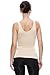 Franato Women's Shapewear Camisole Seamless Basic Smoothing Tank Top Nude Large