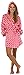 PajamaMania Junior's Hooded Fleece Short Robe