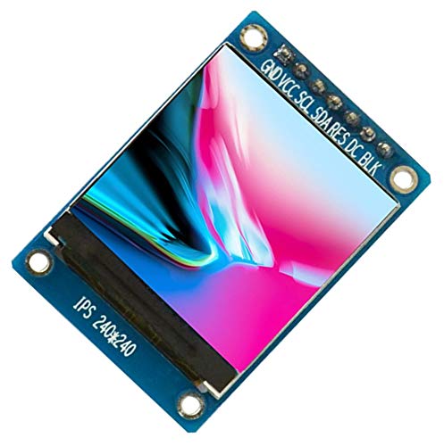 TECNOIOT 1.3 inch IPS HD TFT ST7789 Drive IC 240 * 240 Full Color LCD Display Module