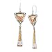 Silpada 'Culture Club' Drop Earrings with Crystals in Sterling Silver, Brass, & Copper