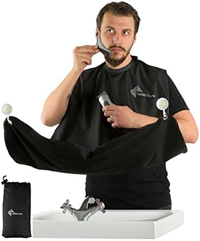 Beard Shaving Catcher - Shaping Tool Included - Beard Bag - Top Quality Grooming Cape Apron