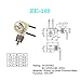 Hunter ZE-109 Zing Ear Fan Light Switch On-Off Speed with Pull Chain for Ceiling Light Fans, Lamps and Wall Lights (Bronze Pull Chain)