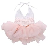 Princess Baby Girl Dress Lace Tulle Bodysuit Romper Jumpsuit Outfits Sunsuit