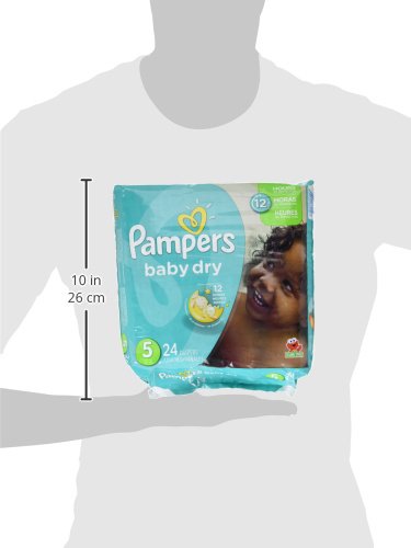 Pampers Baby Dry Diapers Size 5, 24 Count