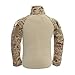 TACVASEN Mens Tactical Digital Camo Tactical Assault Long Sleeve T-Shirt Tops Desert,US S