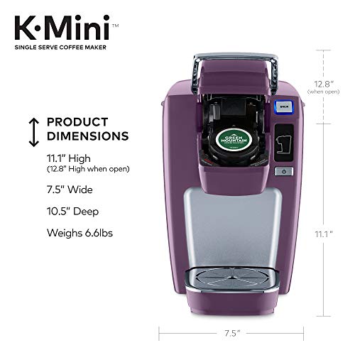 Keurig K15 Coffee Maker, Single Serve KCup Pod Coffee Brewer, 6 to 10 Oz. Brew Sizes, Black