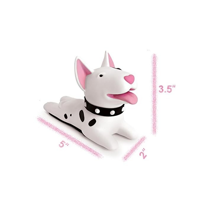 DomeStar Cute Dog Door Stopper, Bull Terrier Door Stop Decorative
