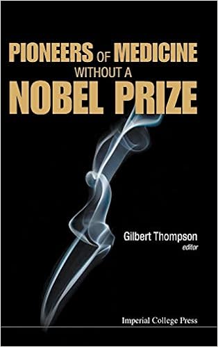 Pioneers Of Medicine Without A Nobel Prize Thompson Gilbert R 0884900263327 Amazon Com Books