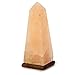HemingWeigh Natural Air Purifying Himalayan Rock Salt Obelisk Lamp with Wood Base