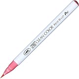 Kuretake ZIG Clean Color Real Brush Pen, Light Carmine Ink