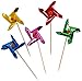 Multicolor Pinwheel Picks (4