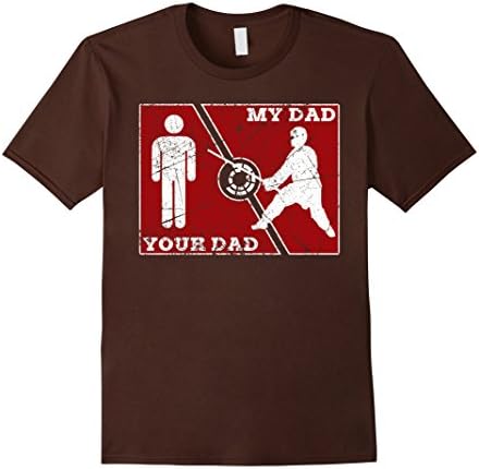 Mens Mydaddy is Eskrima, Arnis &amp; Kali funny tshirt Medium Brown