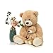 FAYEYE 39 inches Mother and Baby Bear Giant Teddy Bear Stuffed Animal Toys for Kids Girl Light Brown