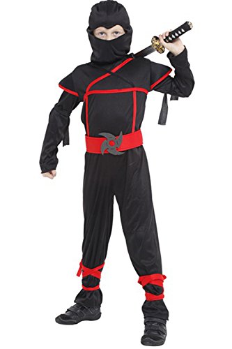 Kid s halloween party dress up stealth ninja cosplay co…