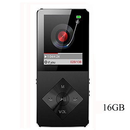 Mp3 player, 16GB Music Player, Hotechs  MP3 Player HiFi Sound , Portable Audio Player with FM Radio, Recording Function Build in Speaker Expandable Up to 64GB with Noise Isolation Wired Earbud