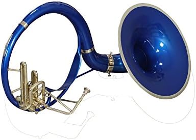 An Nasir Ali Sousaphon B Flach 53 3 Cm Bell Tuba Blauen Und Messing Finish W Mp Amazon De Musikinstrumente