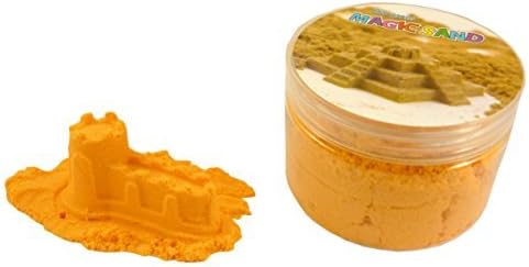Magic Sand Refill - 250g- ORANGE - Play Sand With No Mess! - Sculpture, Mold And Play!! by Magic Sand