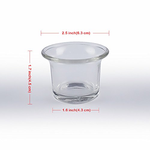Clear Chunky Glass Lip Votive Candle Holders Tealight Votive Cups for