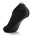 SENFI Unisex Water Skin Shoes Barefoot Aqua Socks for Pool Water Aerobics Exercise,TFF-01black-XXL