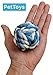 PetToys Rope Ball Dog Toy (3-Pack) Colorful and Interactive | Training, Fetch, Tug of War Play | Pure Cotton Fibers Clean Teeth and Gums