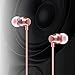 Earbuds Stereo Headphones in-Ear Earphones with Microphone Mic Wired Earphone Compatible iPhone iPod iPad Samsung Android Smartphones Tablet Laptop 3.5mm Jack-Pinkthumb 2