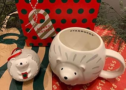 Amazon Co Jp スタバ 19 クリスマス ハリネズミ マグカップ オーナメント セット ヘッジホッグ スターバックスコーヒー ホリデー ホーム キッチン