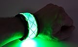 GlowCity LED Light Up Snap Bracelet, Green