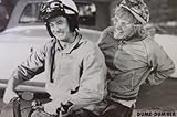 Dumb and Dumber Movie Harry and Lloyd on Scooter Poster Print - 24x36