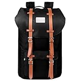 Travel Laptop Backpack, PRASACCO Outdoor Hiking Dayback Water Resistant Anti Theft 17inch Business Computer Bag, College School Backpacks for Men Women