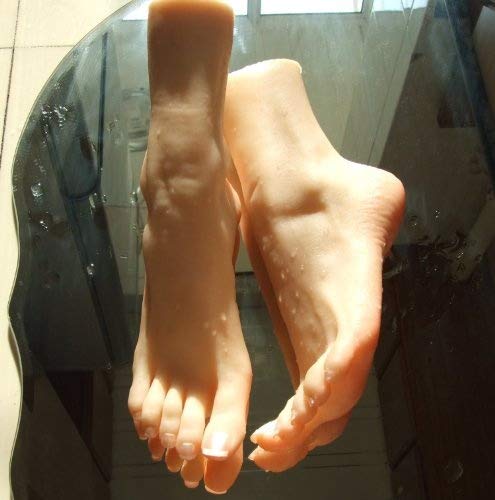 Twinklefilter 1 Pair Silicone Lifesize Female Mannequin Leg Foot Display Jewerly Sandal Shoe Sock Display Art Sketch Nail