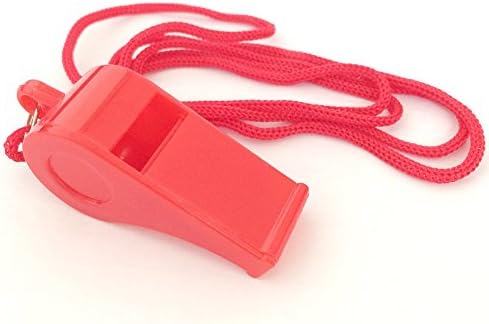 6PCS New Plastic Whistle for Boats Raft Shoreline Marine Safety With Lanyard