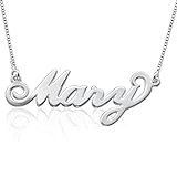 Personalized Name Necklace in 925 Sterling Silver - Custom Made Pendant with Any Name! Gift for Her