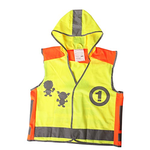 Wawacycles High Visibility Neon Yellow Kids Safety Vest with Reflective