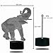 Bedoo Christmas Gift Magic Elephant Lamp 3D Illusion Touch Switch USB Insert LED Birthday Present and Party Decoration, 7 Colours Night Light