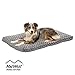 Plush Dog Bed | Ombre Swirl Dog Bed & Cat Bed | Gray 40L x 27W x 2.5H Inches for Large Dog Breeds primary